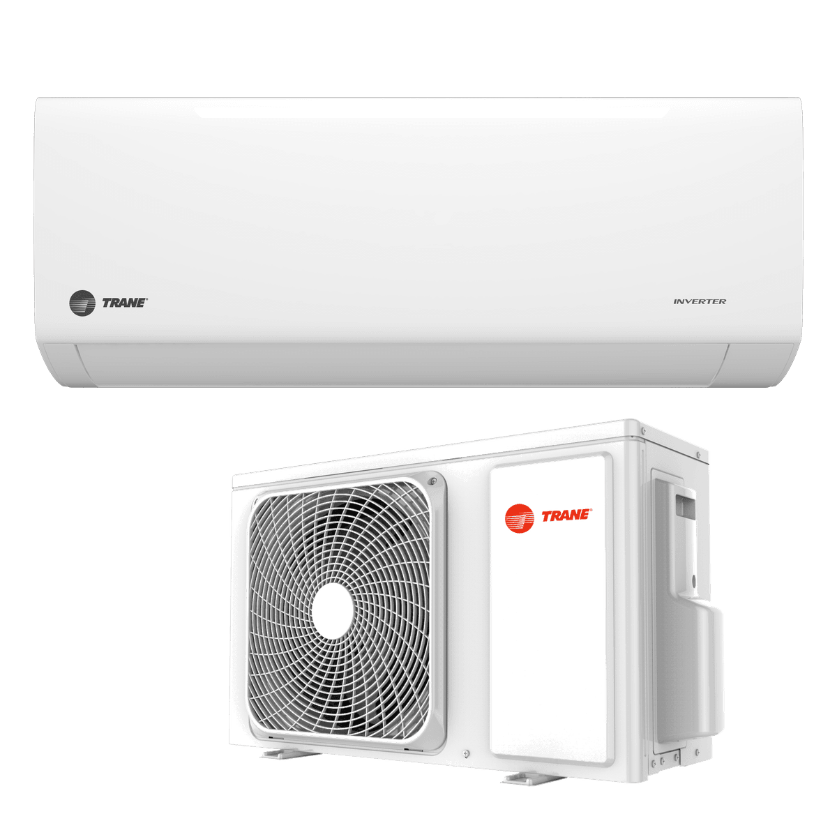Split Pared Trane Hi-Wall Inverter R32 18,000 BTU: unidad interior y unidad exterior