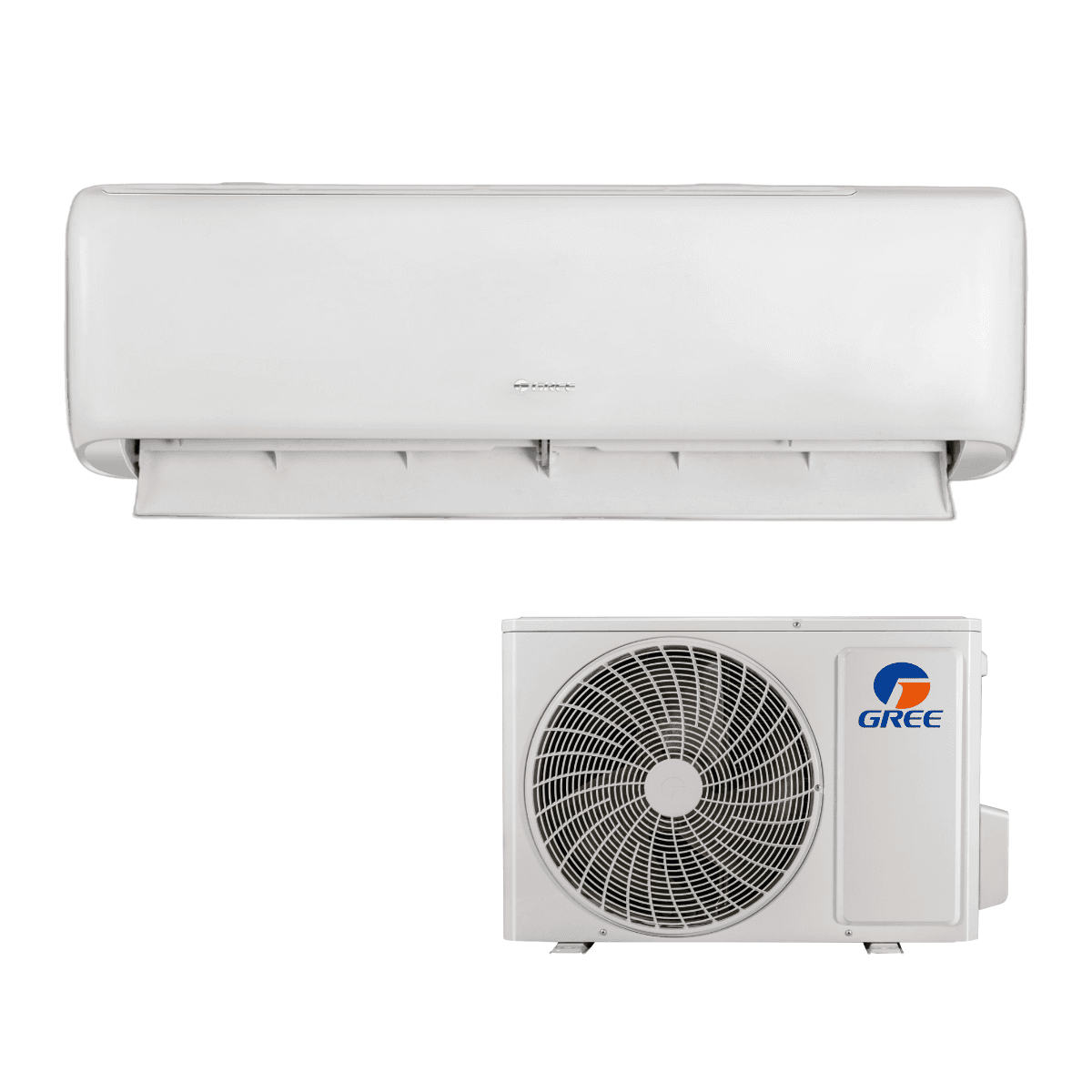 Split Pared Gree ON/OFF 12,000 BTU: unidad interior y unidad exterior
