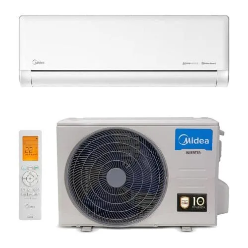 SPLIT PARED INVERTER 12K BTU 220V/1PH R410 MIDEA